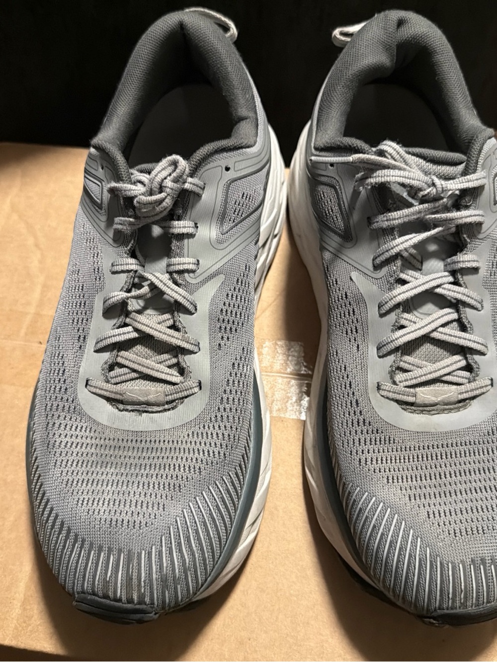 Mens Size 10.5 Hoka One One Bondi 7 Wild Dove Grey Bondi 7 1110518WDDS